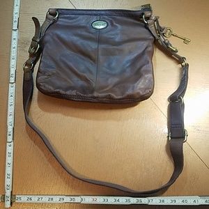 Fossil leather handbag